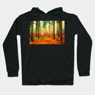 Light in the autumn woods Hoodie